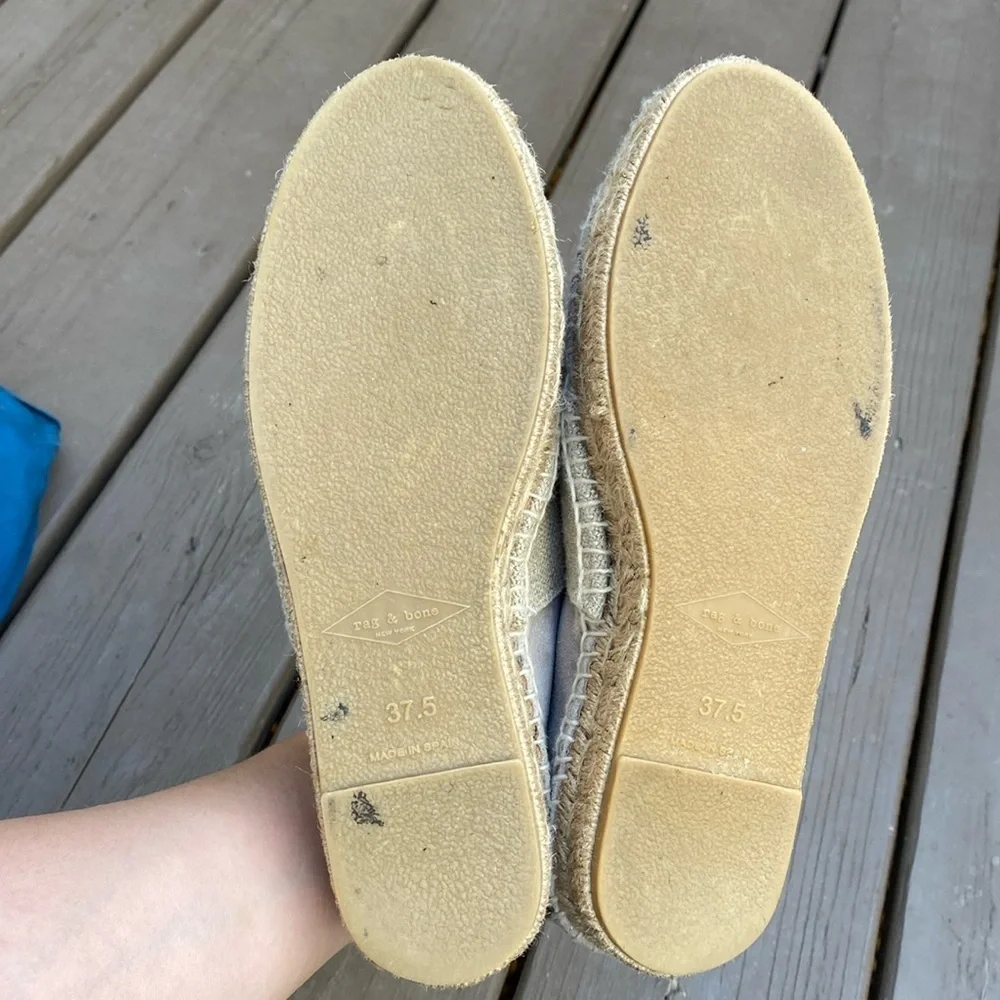Rag & Bone - Nina Suede Espadrille in Smoke size 7.5